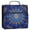 Blue Kaleidoscopic Pattern, variant on Water-Resistant 3-Ring Binder Organizer with Multiple Pockets Zipper Binder Bag for Office Blue and White Porcelain-style