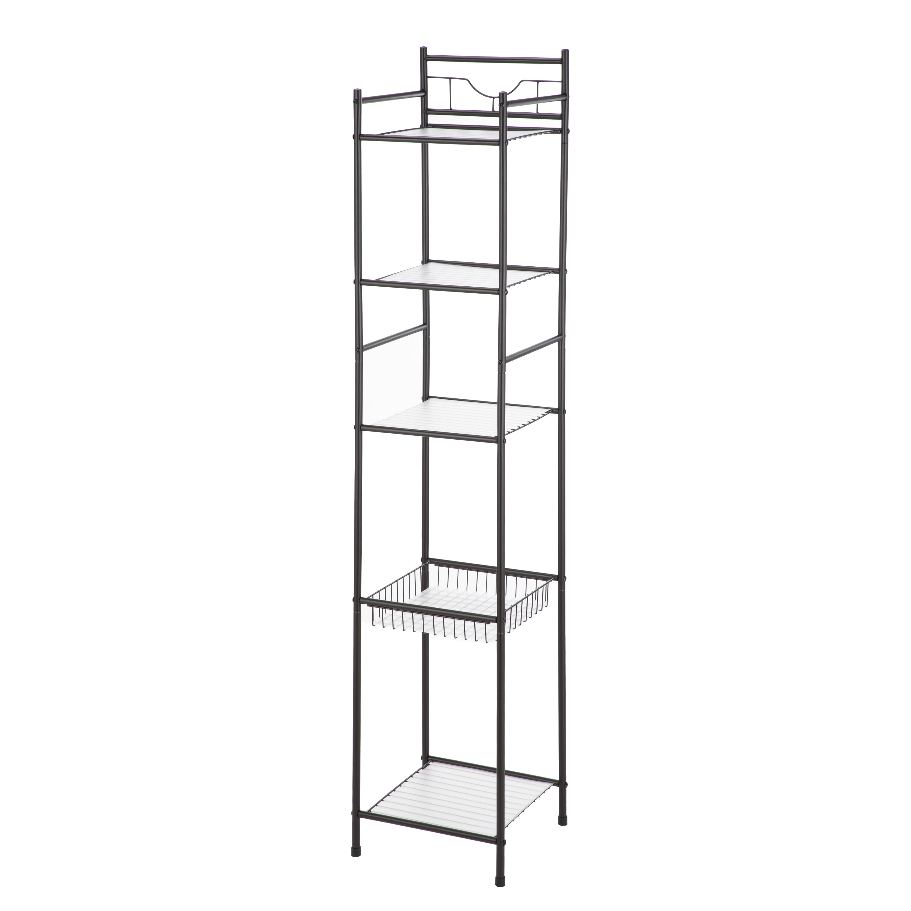 Mainstays 5Shelf Steel Bath Shelves, Oil Rubbed Bronze Finish