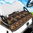 thumbnail image 1 of Fundas para asientos de carrito de golf, toalla, rombos negros, 100 % microfibra, 130 x 78 cm, cojines, accesorios de golf, ajuste universal., 1 of 9