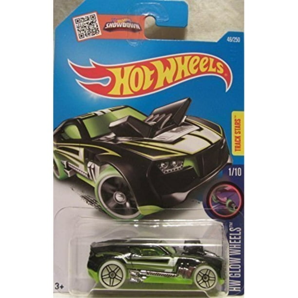 hot wheels 2016 hw glow wheels twinduction 46/250, black