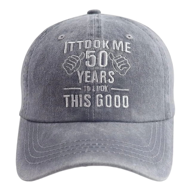 Visors Cap Washed Baseball Style Embroidered Unstructured Low Profile Hat for Casual Everyday Wear and Birthday