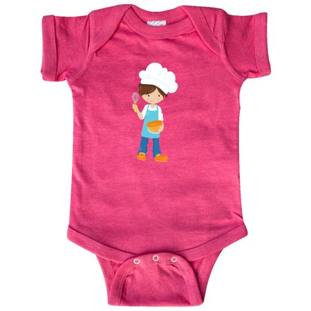 

Inktastic Boy Baking Boy With Chef s Hat Brown Hair Gift Baby Boy Bodysuit