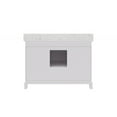 thumbnail image 3 of Water Creation Derby 48" Wood Single Bathroom Vanity in Pure White and Chrome, 3 of 8