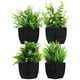 thumbnail image 1 of Plantas artificiales artificiales para interior, hojas verdes de imitación, planta verde para el hogar, oficina, baño, mesa de granja, 4 Uds., 1 of 8