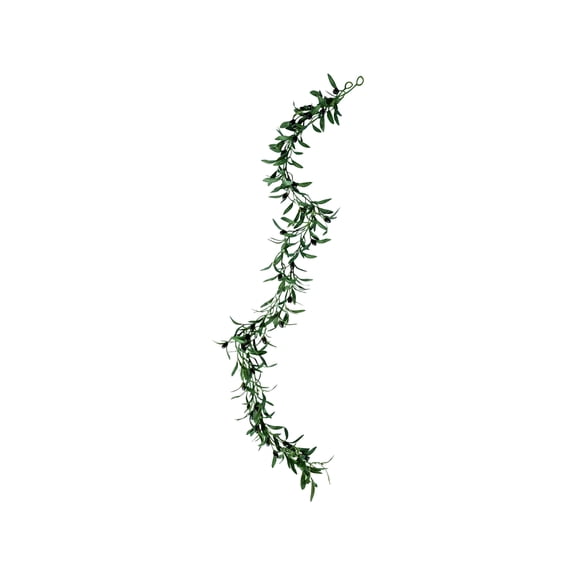 5.6ft Artificial Olive Leaf Vine Garland for Bedroom Wall Decor, Faux Greenery Hanging Plant for Wedding Backdrop Tabletop Decoration