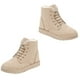 thumbnail image 5 of EeaseMX 1 par de botas de nieve para estudiantes, botines cálidos para mujer, zapatos con cordones, botas de algodón, 5 of 7