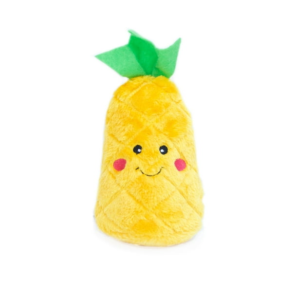 Zippy Paws NomNomz Plush Squeaky Pineapple Dog Toy - Walmart.com - Walmart.com