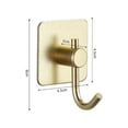 thumbnail image 3 of Juego de 16 ganchos adhesivos de pared para cocina, baño, oficina, gancho de cocina para colgar toallas, sombreros, llaves, bolsos, 3 of 5