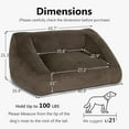 thumbnail image 3 of Lovupet Foam Dog Couch, 40 Inches Length Fabric Dog Sofa for Small Medium Dogs, Indoor Pet Couch,, 3 of 7