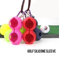 thumbnail image 3 of Greeniant Soporte para pelotas de golf, funda protectora de silicona suave, doble llavero resistente a caídas, accesorios de golf para 2 pelotas Golf Greeniant OD008923-00, 3 of 6