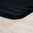 thumbnail image 2 of Lavish Home 67-10-BL 2 Piece Memory Foam Bath Mat Set - Black, 2 of 2
