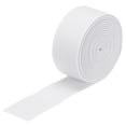 thumbnail image 1 of Cinta elástica de sarga Uxcell de doble cara, 1 rollo de cinta plana elástica para cinturilla blanca de 1.2 pulgadas x 2 yardas, 1 of 6