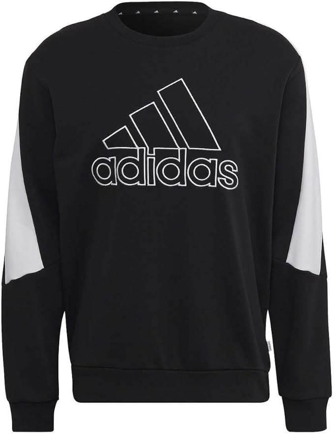 adidas Men's Future Icon Embroidered Badge of Sport Sweatshirt (Black/X-Large)