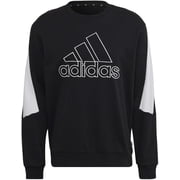 adidas Men's Future Icon Embroidered Badge of Sport Sweatshirt (Black/X-Large)