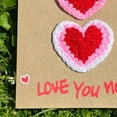 thumbnail image 3 of nvzhuang Valentine’s Day Greeting Card, Funny Woven Flower Heart Mothers Day Card Present, 3 of 5