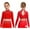 Red, variant on Big Girls Hip Hop Streetwear Sparkling Jazz Dance Crop Tops Mock Neck Cheerleading Dancing Clothes Black 8