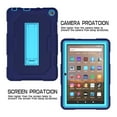 thumbnail image 5 of Allytech Fire HD 8 Case 10th Generation, Fire HD 8 Plus Case, Protection Drop Proof Kickstand [Without Screen Protector] Kids Friendly Cover Case for Amazon Kindle Fire HD 8 10th Gen, Navyblue/Blue, 5 of 7