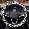 thumbnail image 2 of Uorisanigo Dog Print Car Steering Wheel Protector for Winter 15 Inch Car Wheel Cover for Women Breathable Steering Wheel Cover for Most Vehicle Fuzzy Steering Wheel Cover Gift for Birthday, 2 of 8