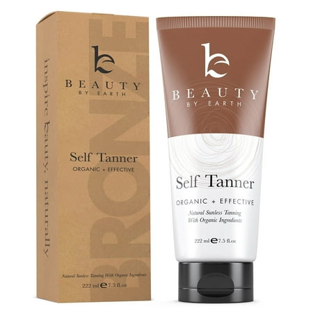 Self Tanner - Organic & Natural Sunless Tanning Lotion for Best Bronzer and Golden (Best Way To Tan In The Sun)