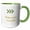 Green/White, variant on 3drose, Image of a Broken Arrow with Text of Make Your Own Path, 11oz Two-tone Yellow Mug