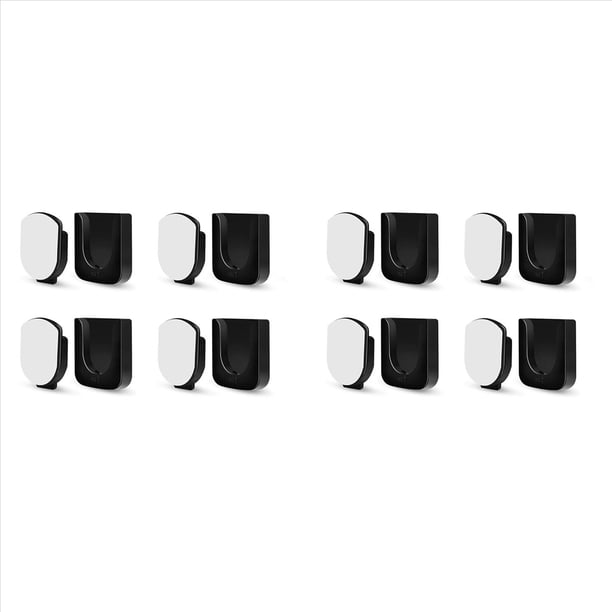 Soporte MagnéTico para Control Remoto, Montaje en Pared, 8 Pares de Organizadores de Control Remoto, Almacenamiento, Control Remoto de TV Autoadhesivo, Negro