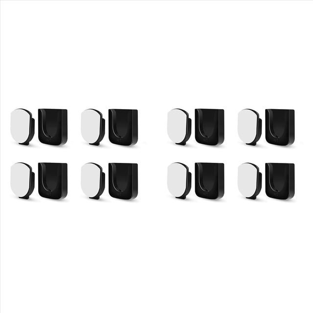 Soporte MagnéTico para Control Remoto, Montaje en Pared, 8 Pares de Organizadores de Control Remoto, Almacenamiento, Control Remoto de TV Autoadhesivo, Negro