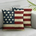thumbnail image 3 of nygtbtfer Decorative Throw Pillow Covers Set of 2, Red White Blue Stripes Outdoor Pillowcase, n Cushion Case Home Decor White, 3 of 7
