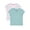 SEAFOAM GREEN/VIVID WHITE STRIPE, variant on Girls Short Sleeve Kid Tough V-Neck Tee, Sizes 4-18 & Plus