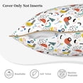 thumbnail image 3 of KLL Geometric Retro Decorative Throw Pillow Covers Velvet Soft for Couch Sofa Bedroom Living Room Outdoor (No pillow core)- 18"x18", 3 of 5