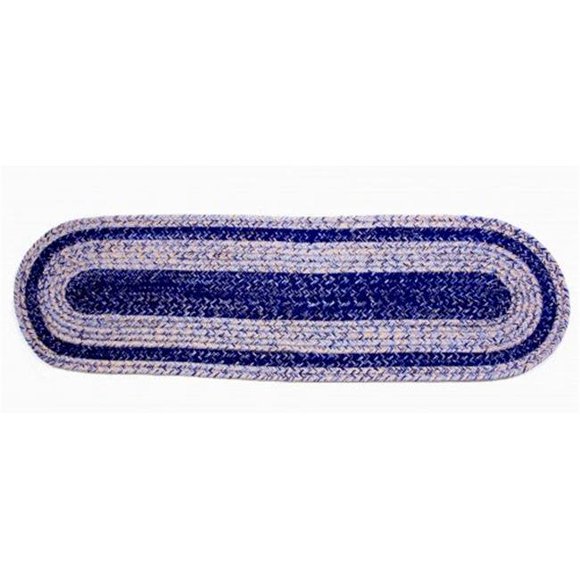 Mr. MJs Trading AG-16222 Braided Table Runner with Tassels, Sand Blue