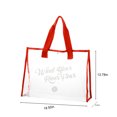 thumbnail image 3 of Vrorvz Extra Large Transparent Swimming and Beach Bag Thick PVC Handheld Tote with Zipper Suit for Travel Storage and Personalized Gifts for Women and Bridesmaids, 3 of 7