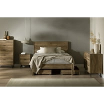 South Shore Oxford, Contemporary Nightstand,  Brown