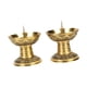 thumbnail image 5 of 2 piezas Brasas Partes de candelabros para velas de pilares de loto de forma de loto Decoración de mesa de vela para fiestas para fiestas caseras, 5 of 8