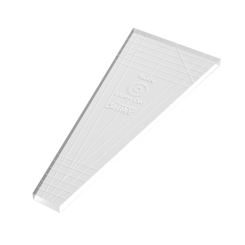 1/8" Slice Ruler for Deep Curves - Quilting Ruler for Domestic Sewing Machines by Grace Company