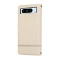 thumbnail image 5 of Allytechgroup Google Pixel 9A Wallet Case, With Hand Wrist Crossbody Shoulder Strap Makeup Mirror Retro PU Leather Stand Shockproof Folio Flip Cards Slots Cover for Googe Pixel 6, Beige, 5 of 7