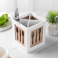 thumbnail image 4 of Bamboo Cutlery Tray Kitchen Utensil Silverware Flatware Drawer Organizer Dividers, 4 of 5