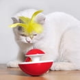 thumbnail image 4 of Rolling Cat Toys w/ Bell Exerciser Ball Pet Toy for Exercising Chasing - Red, 4 of 9