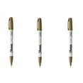 thumbnail image 2 of Sharpie Oil-Based Paint Markers, Extra Fine Point, Gold Ink, 3 Count, 2 of 2