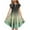 Green A, variant on Edvintorg Girls' Dresses Fashion Gradient Printing Short Sleeve Ruffle Dress Summer Casual Dresses 6-15 Years Teenage Girls Clothing