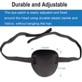 thumbnail image 2 of Rongsi 2 Pcs Eye Patches for Adults,3D Adjustable Eye Patch for Right or Left Eye,One Eye Cover for Lazy Eye(Black), 2 of 5