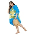 thumbnail image 3 of Gypsie Blu Women Tunics Dress Short 3/4 Sleeves Caftans for Ladies Casual Dresses, 3 of 7