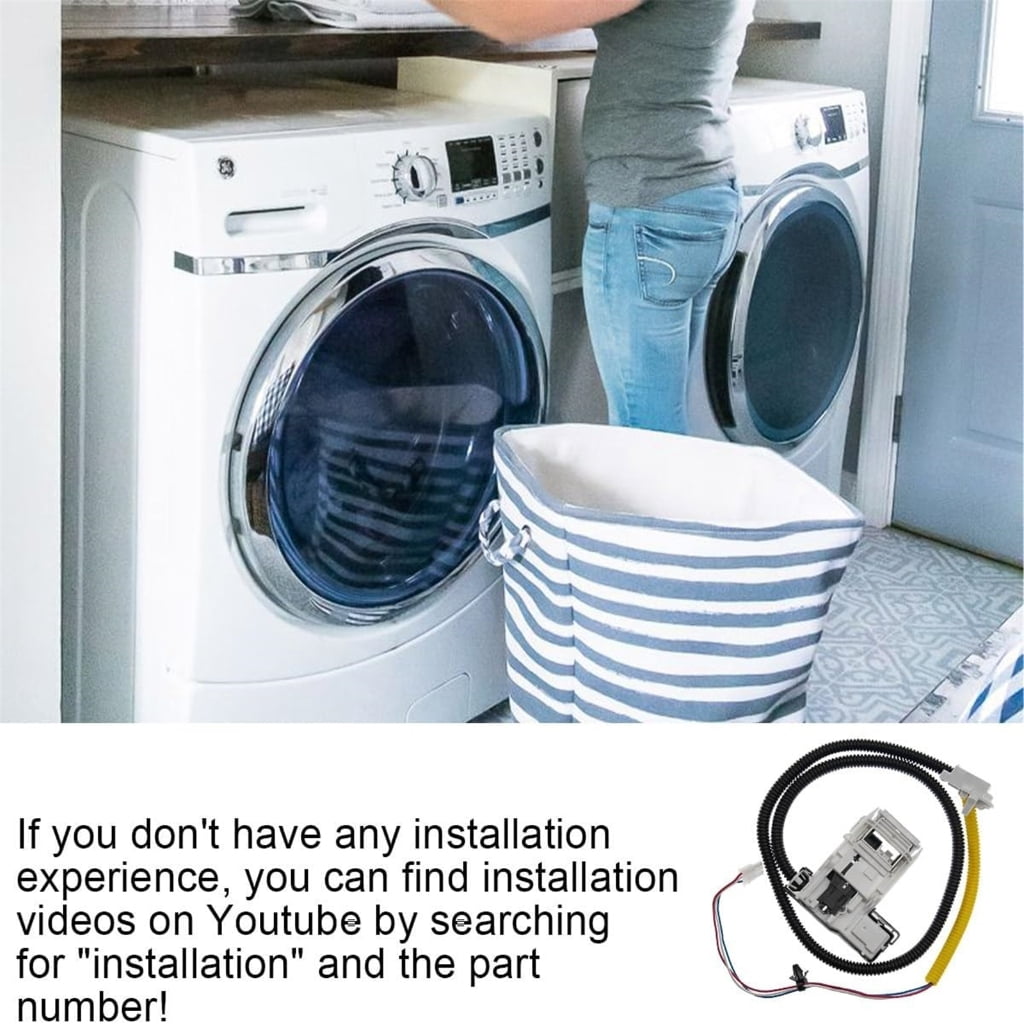 Washer Lid Lock Set Plastic Texture Easy Installation Replacement Lid Lock for Washing Machine for Enhancing Safety