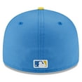 thumbnail image 4 of Men's New Era Light Blue Boston Red Sox City Connect Low Profile 59FIFTY Fitted Hat, 4 of 6