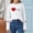 White, variant on Future Doctor Shirt Girls Medical Themed Long Sleeve Top with Heartbeat EKG Graphic Soft Stretchy Kids Tee Red,Size 7-8 T