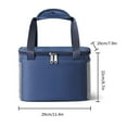 thumbnail image 2 of Jubipavy Nylon Cloth Lunch Bag Outdoor Picnic Bag Portable Lunch Bag Bento Bag Large Heat Preservation Bag, 2 of 8