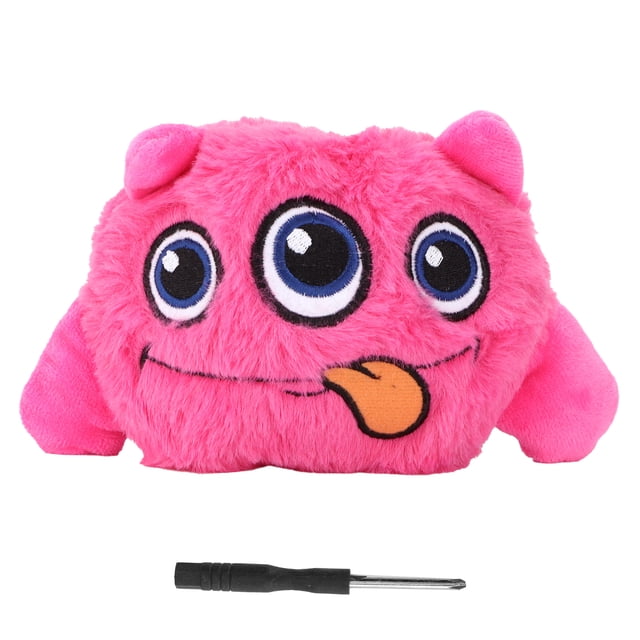 Pelota eléctrica para perros con sonido y vibración, juguete interactivo de peluche para entretenimiento motorizado, color rojo