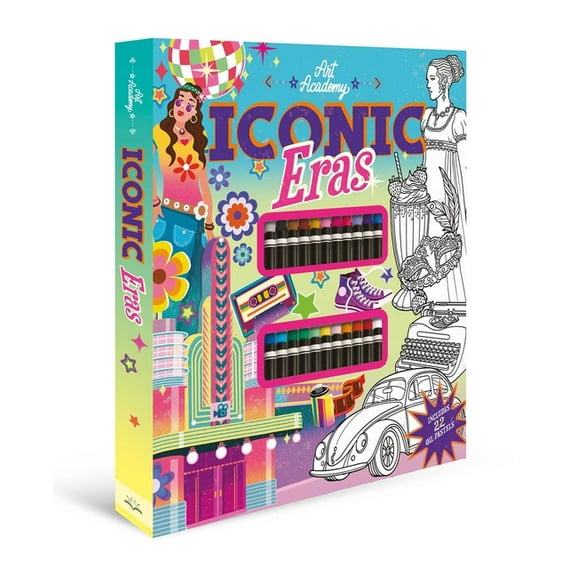 Art Academy Iconic Eras: Color Through the Decades with Oil Pastels, (Paperback)