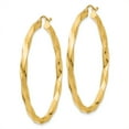 thumbnail image 2 of 14k Polished 3mm Twisted Hoop Earrings, 2 of 3