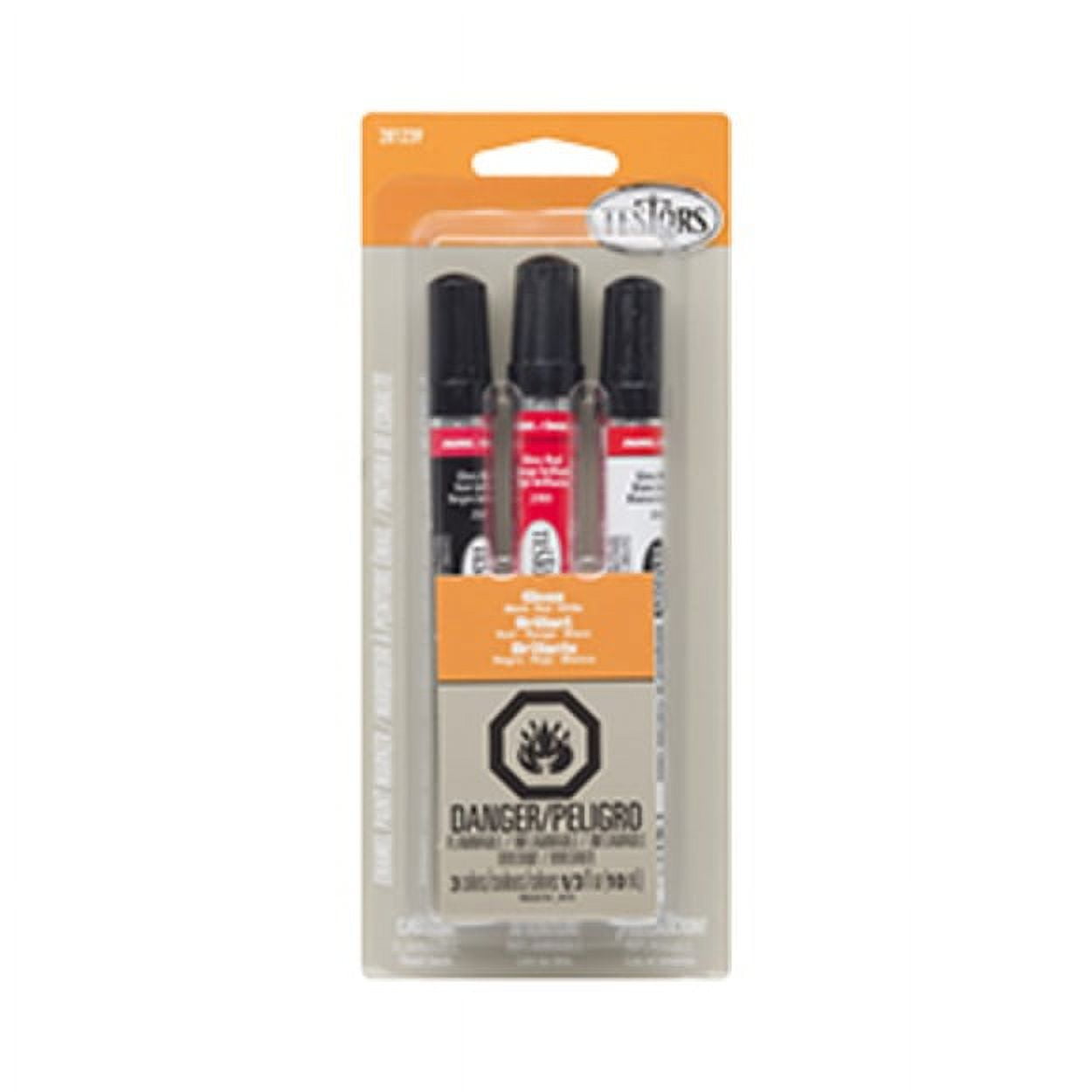 Testors 281239 Testors Marker Paint Black/Red/White