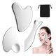 thumbnail image 1 of Kit 3 Piezas Guasha Facial Acero Inoxidable Para  Masajes Cuello Modelo Plata, 1 of 4